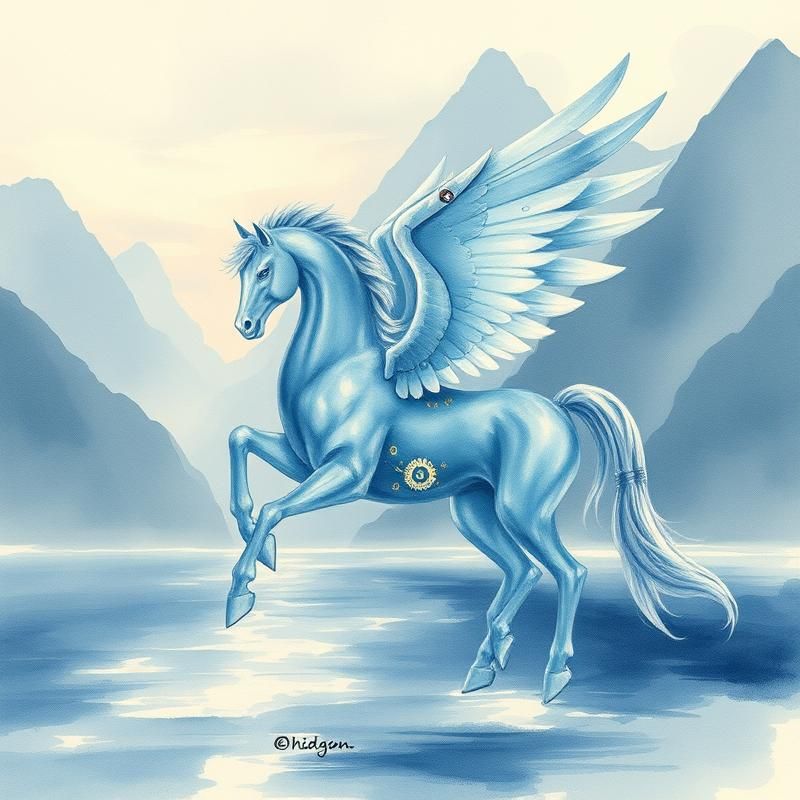 watercolor style AI art