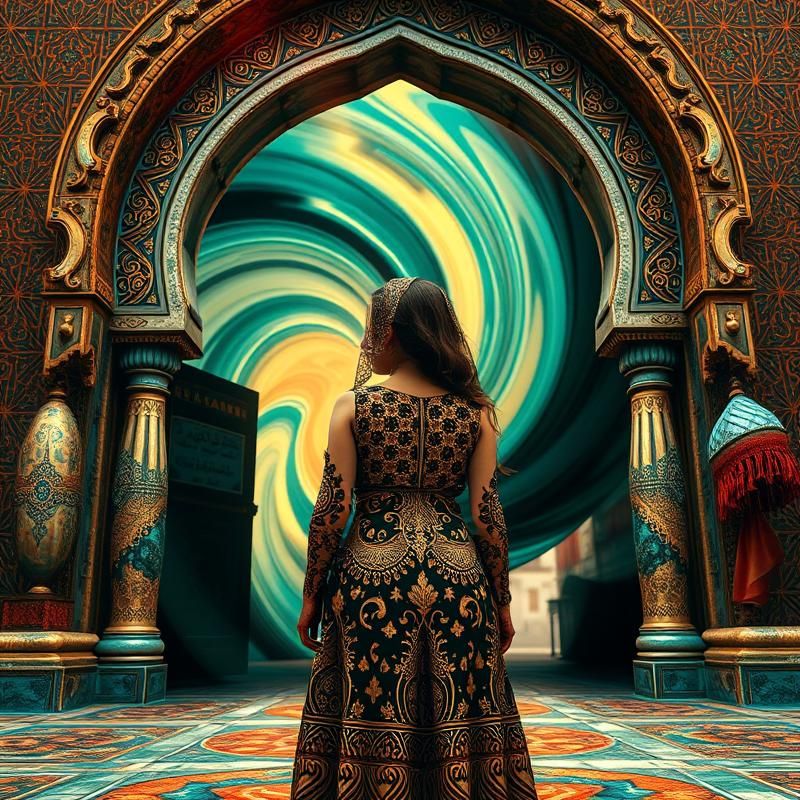 islamic art style AI art