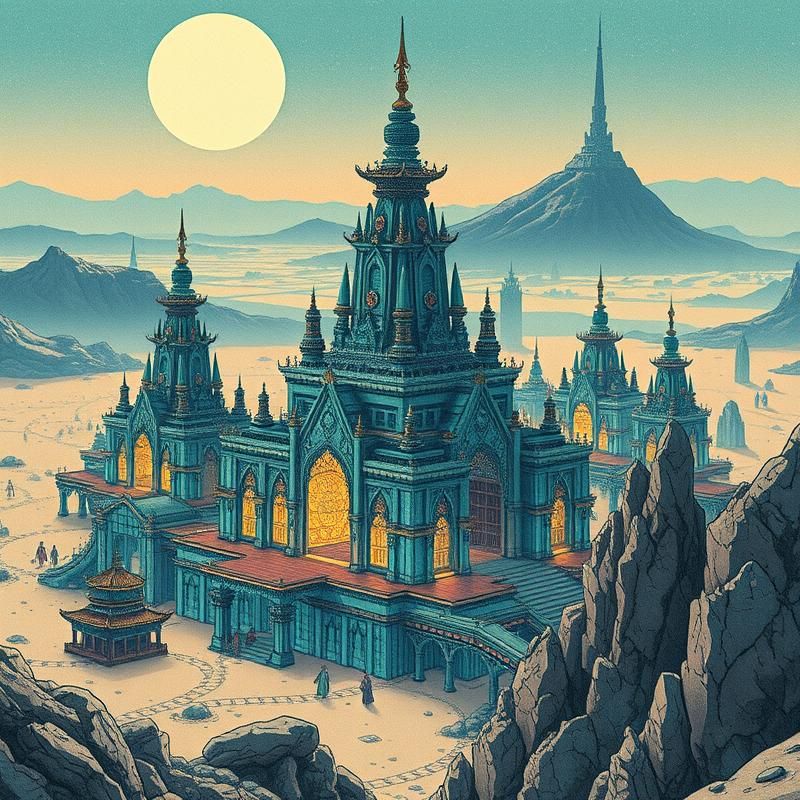 ukiyo-e style AI art