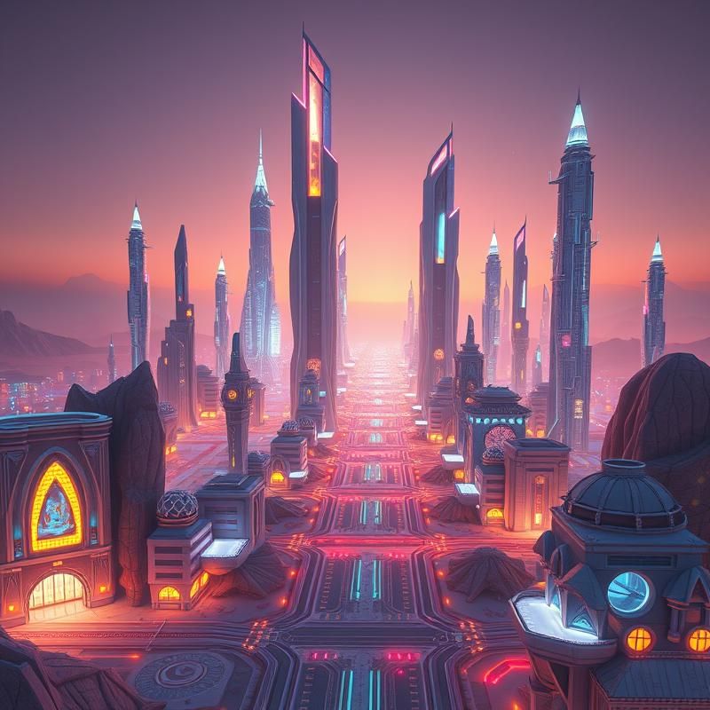 3D rendering style AI art