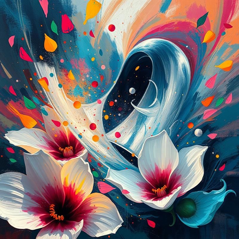 abstract expressionism style AI art