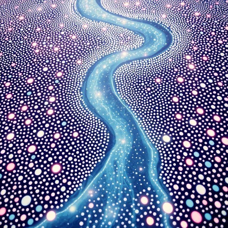 dot work style AI art