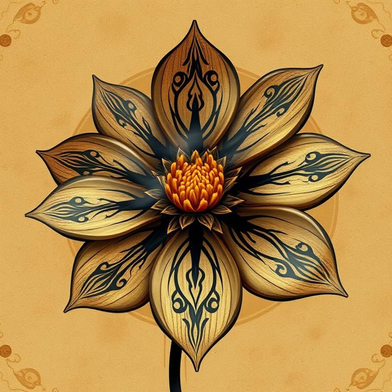 tribal style AI art