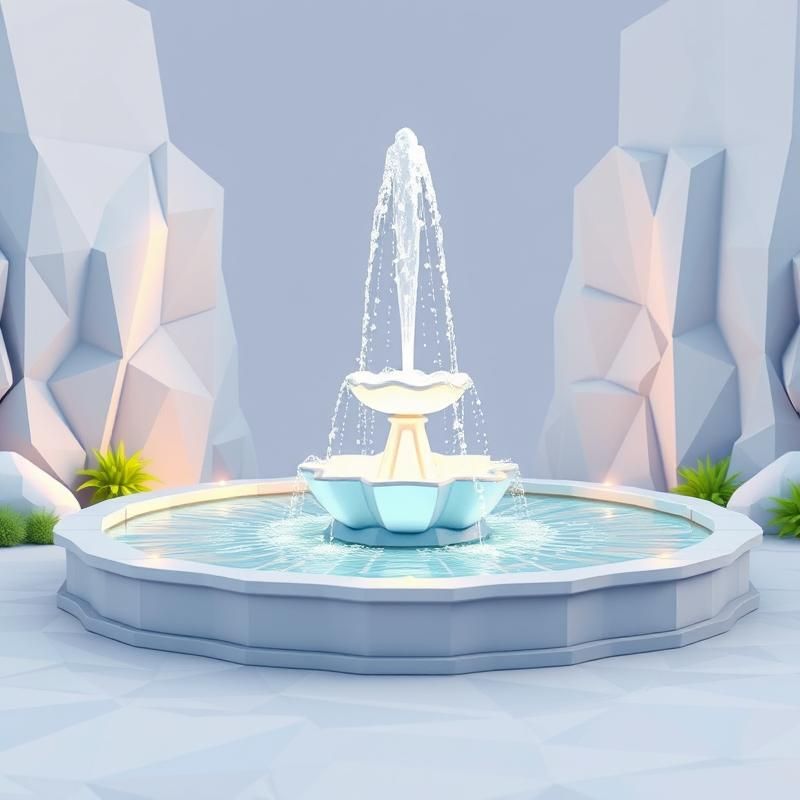 low poly style AI art