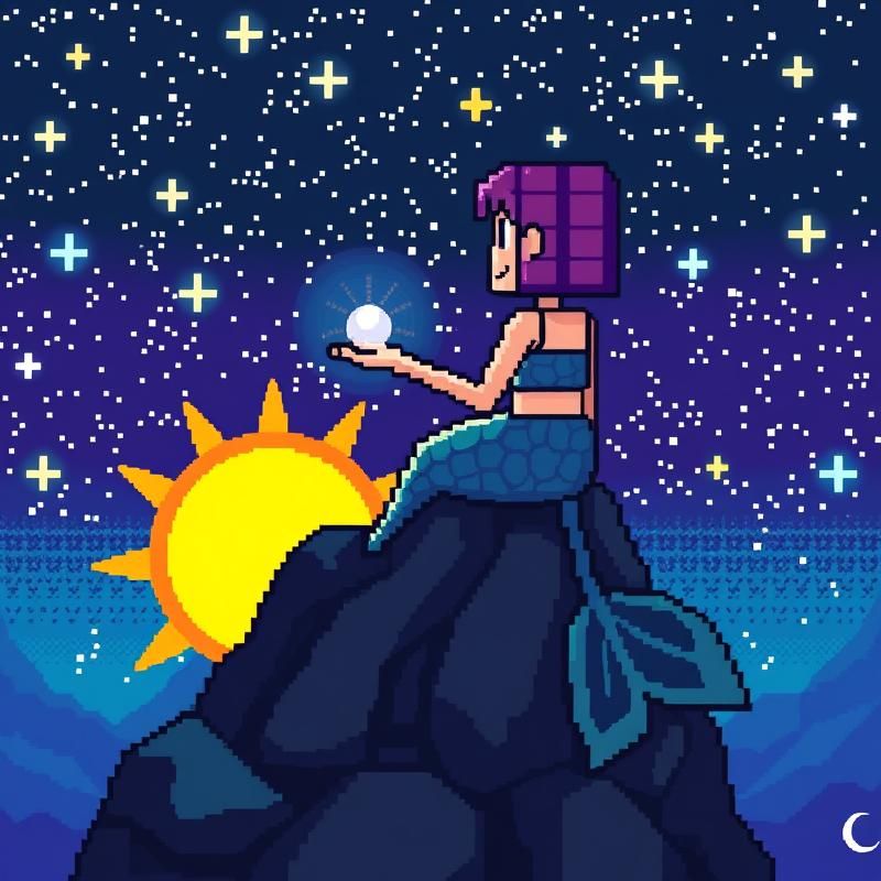 pixel art style AI art