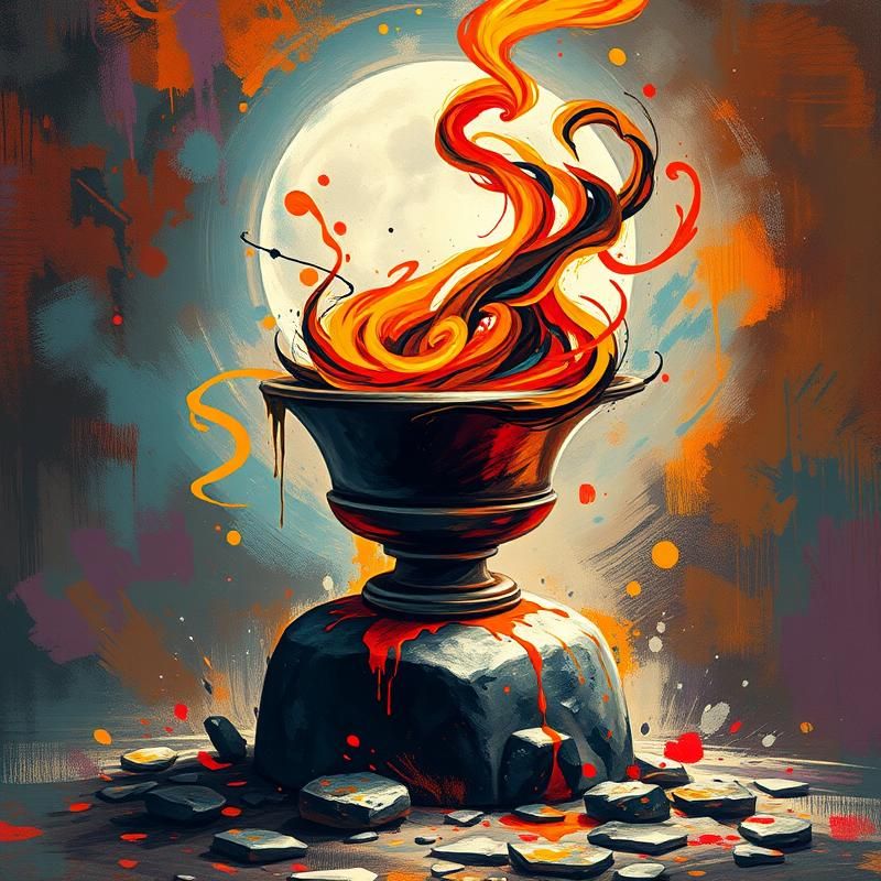 abstract expressionism style AI art