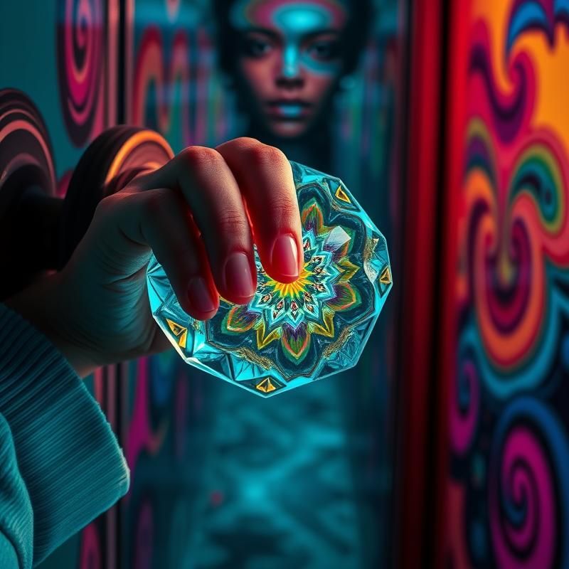 psychedelic style AI art