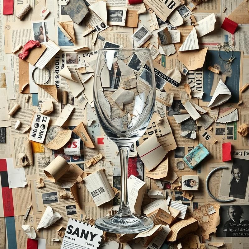 collage style AI art
