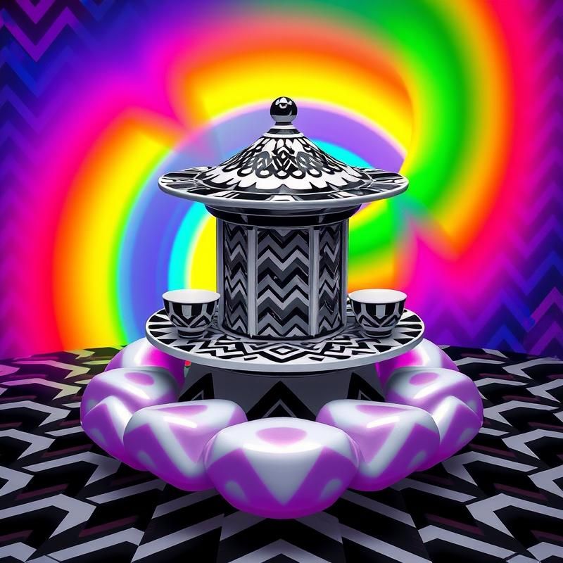 op art style AI art