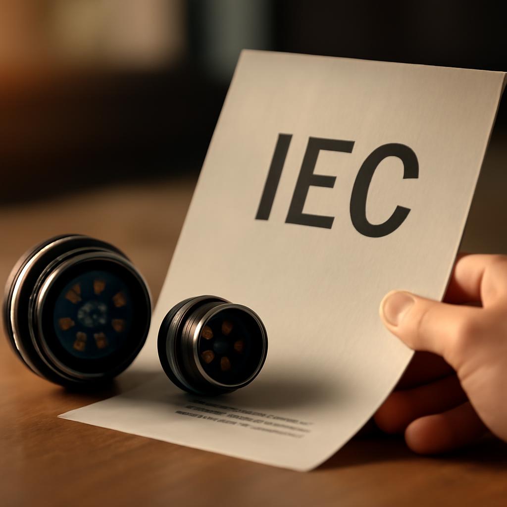 Иллюстрация сертификации круглых разъёмов по стандартам IEC