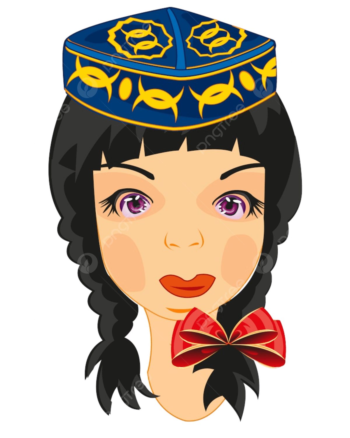 pngtree-vector-illustration-of-the-young-girl-in-uzbek-national-headdress-picture-image_8416759.png