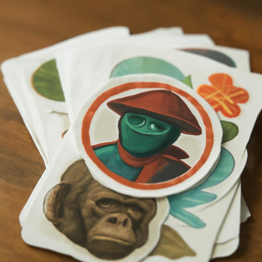 Примеры готовых стикеров, напечатанных цифровым методом для малого тиража