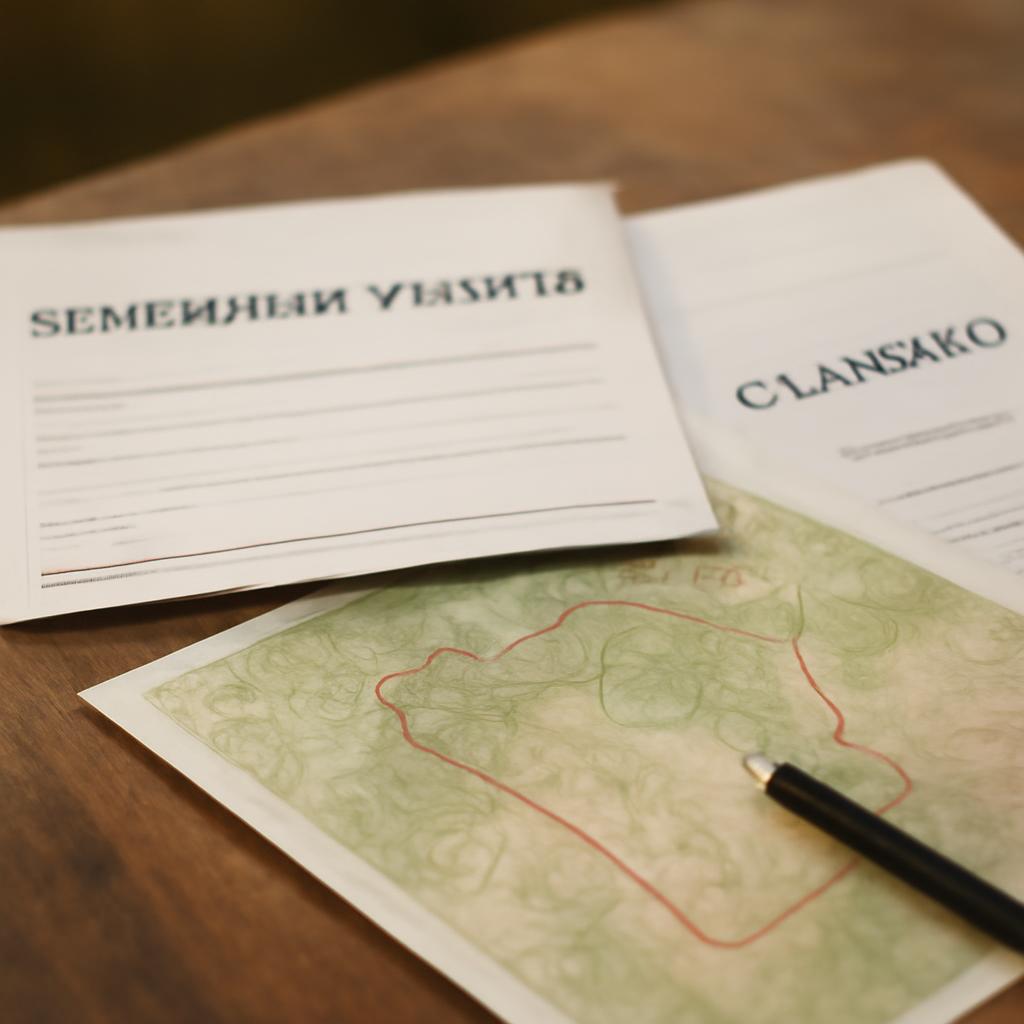 Документы и карта для проверки земельного участка под глэмпинг