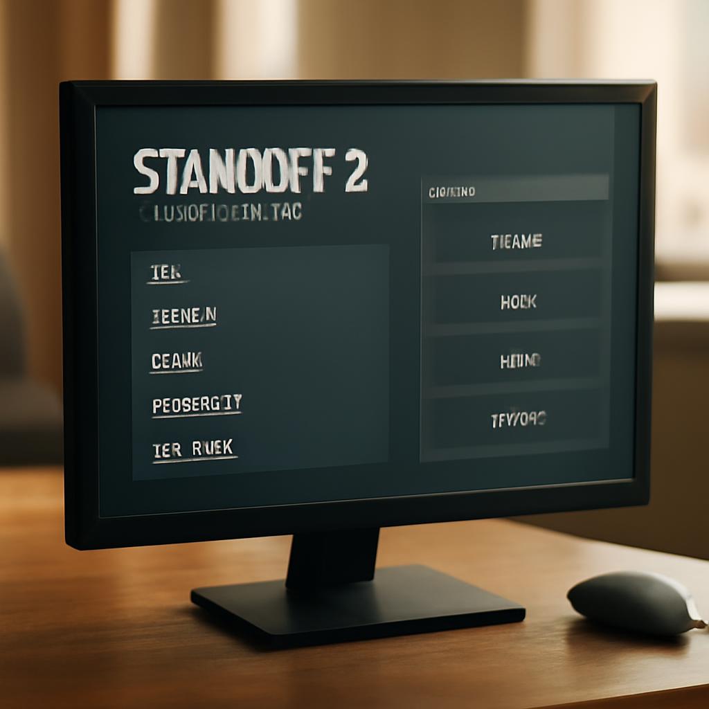 Интерфейс приватного сервера Standoff 2 с кастомным меню