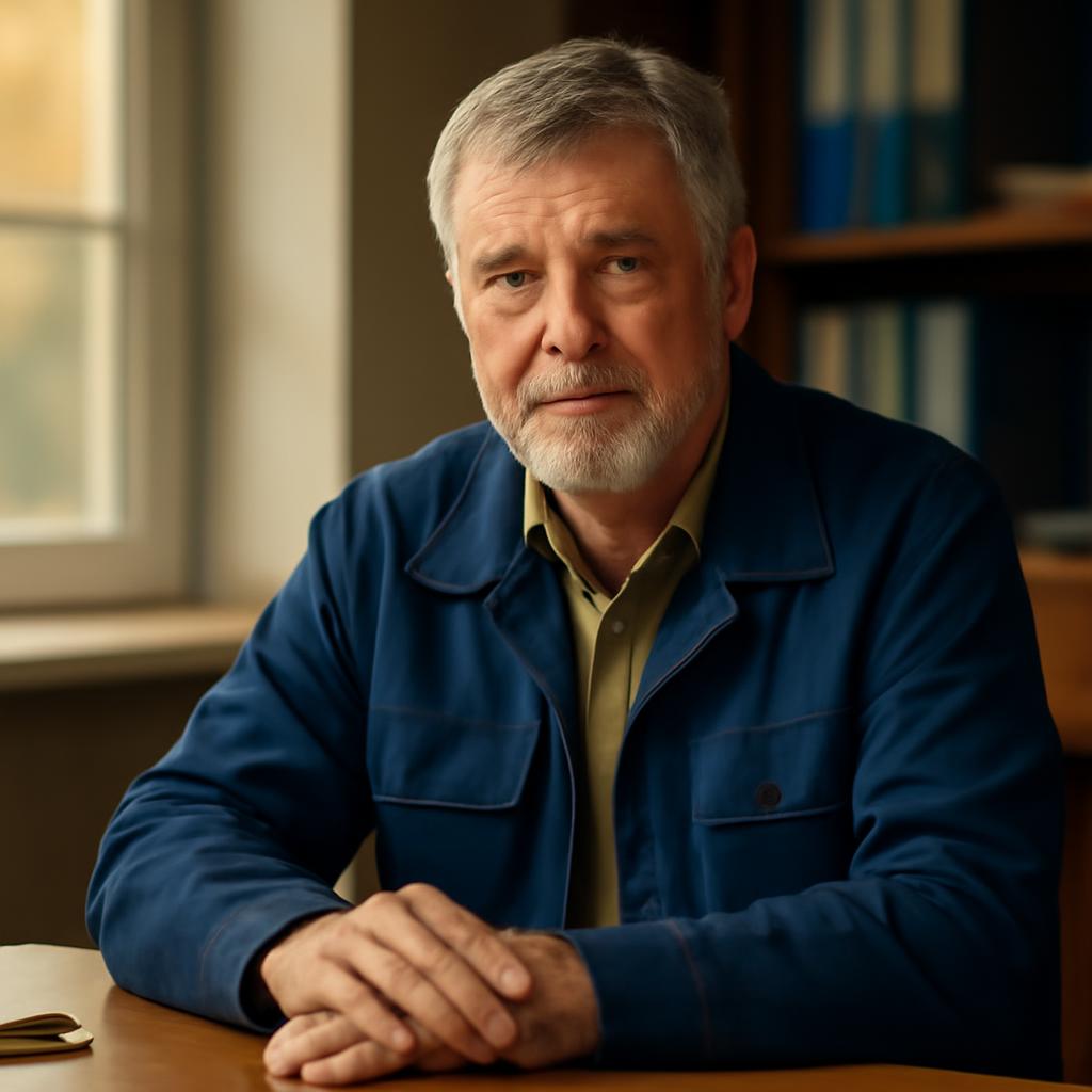 Виктор Соколов — портрет опытного специалиста по окнам в рабочем кабинете