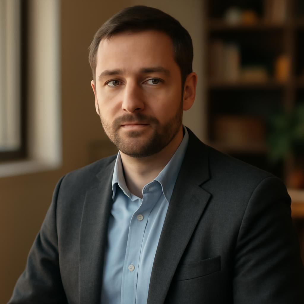 Дмитрий Козлов — портрет эксперта по интерьерам в профессиональной обстановке