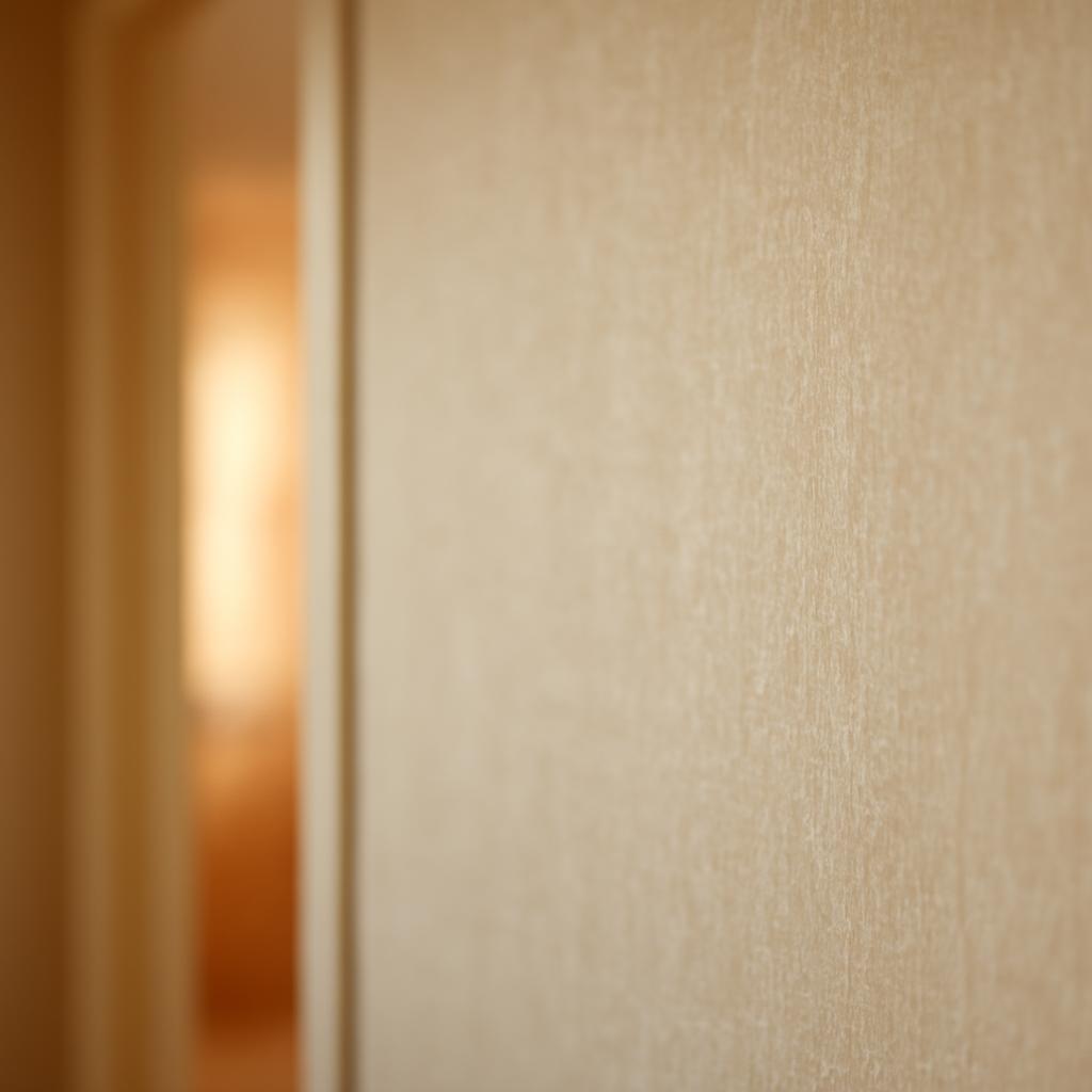 Пример виниловых обоев на стене в российской квартире