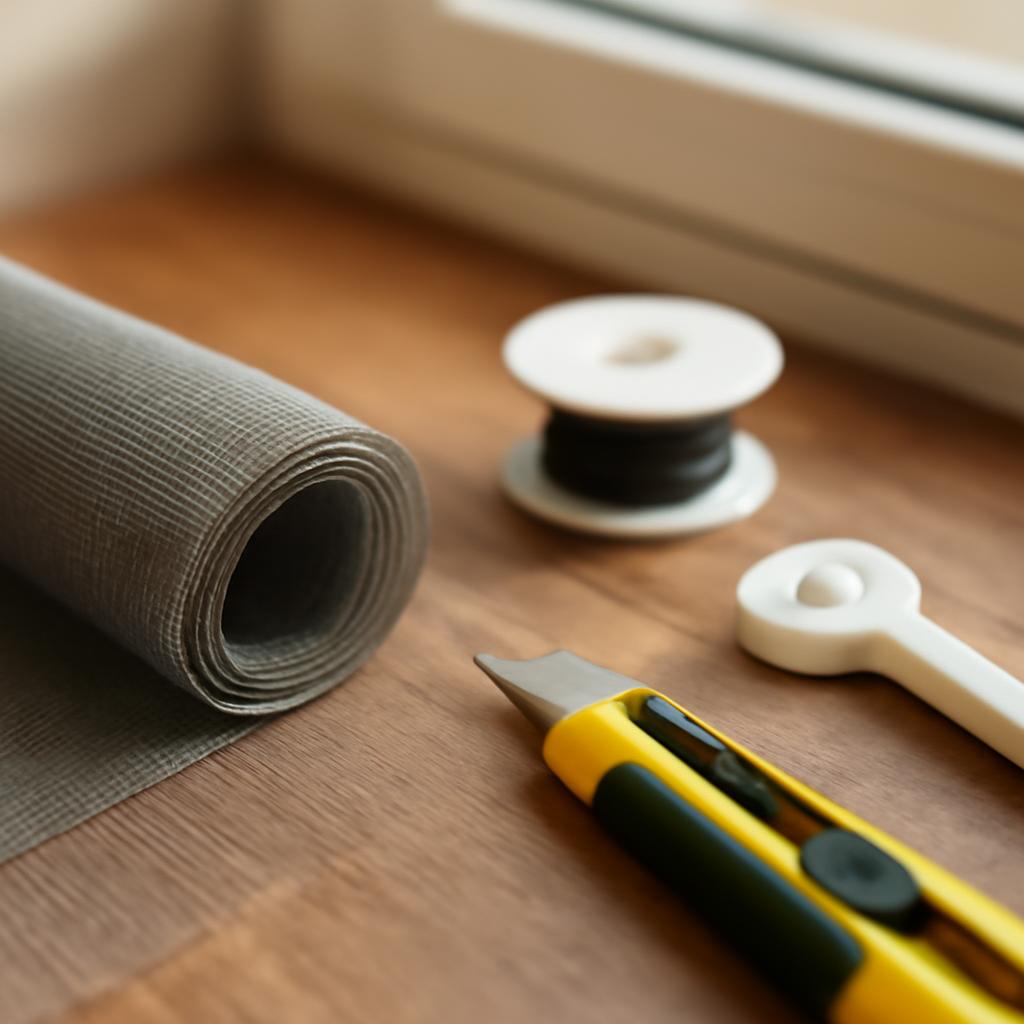 Инструменты для установки москитной сетки на пластиковые окна