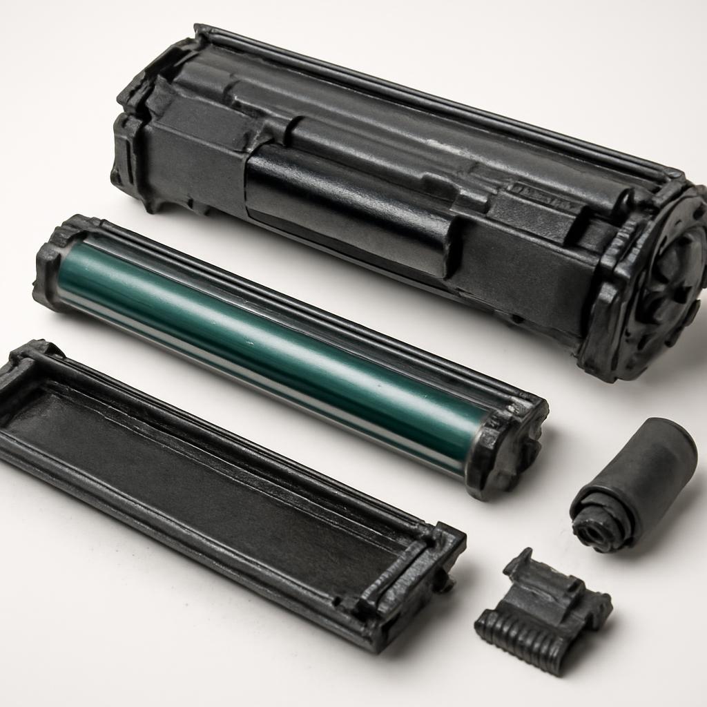 Картридж для принтера HP LaserJet P1102 в разобранном виде