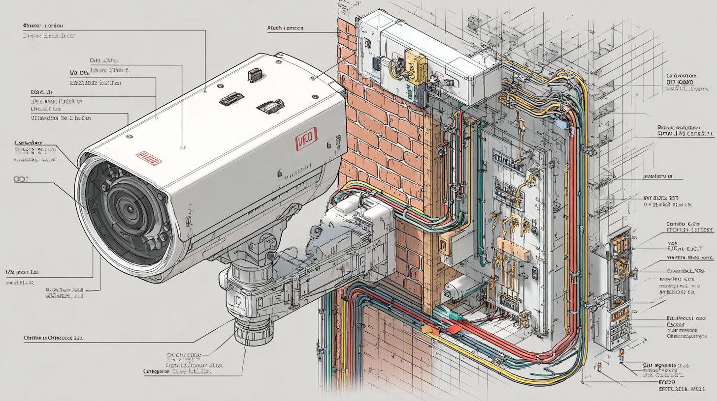 Схема подключения клемм к камере видеонаблюдения в частном доме