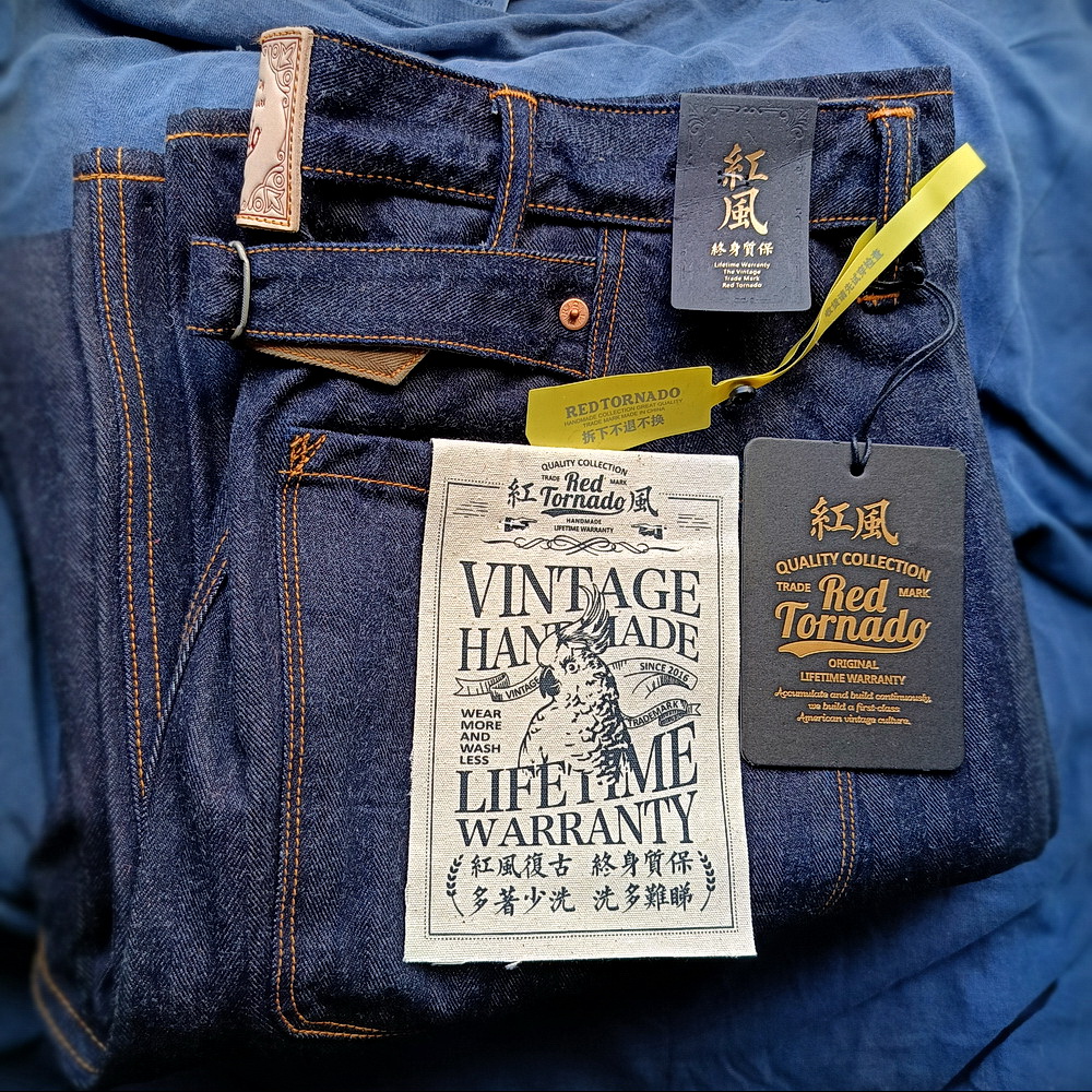 Red Tornado selvedge jeans. C подворотом? Без? 