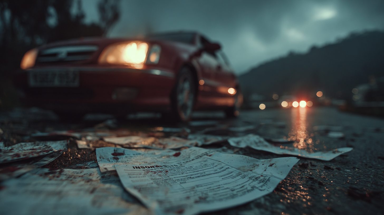 Документы по страховке и автомобиль после ДТП
