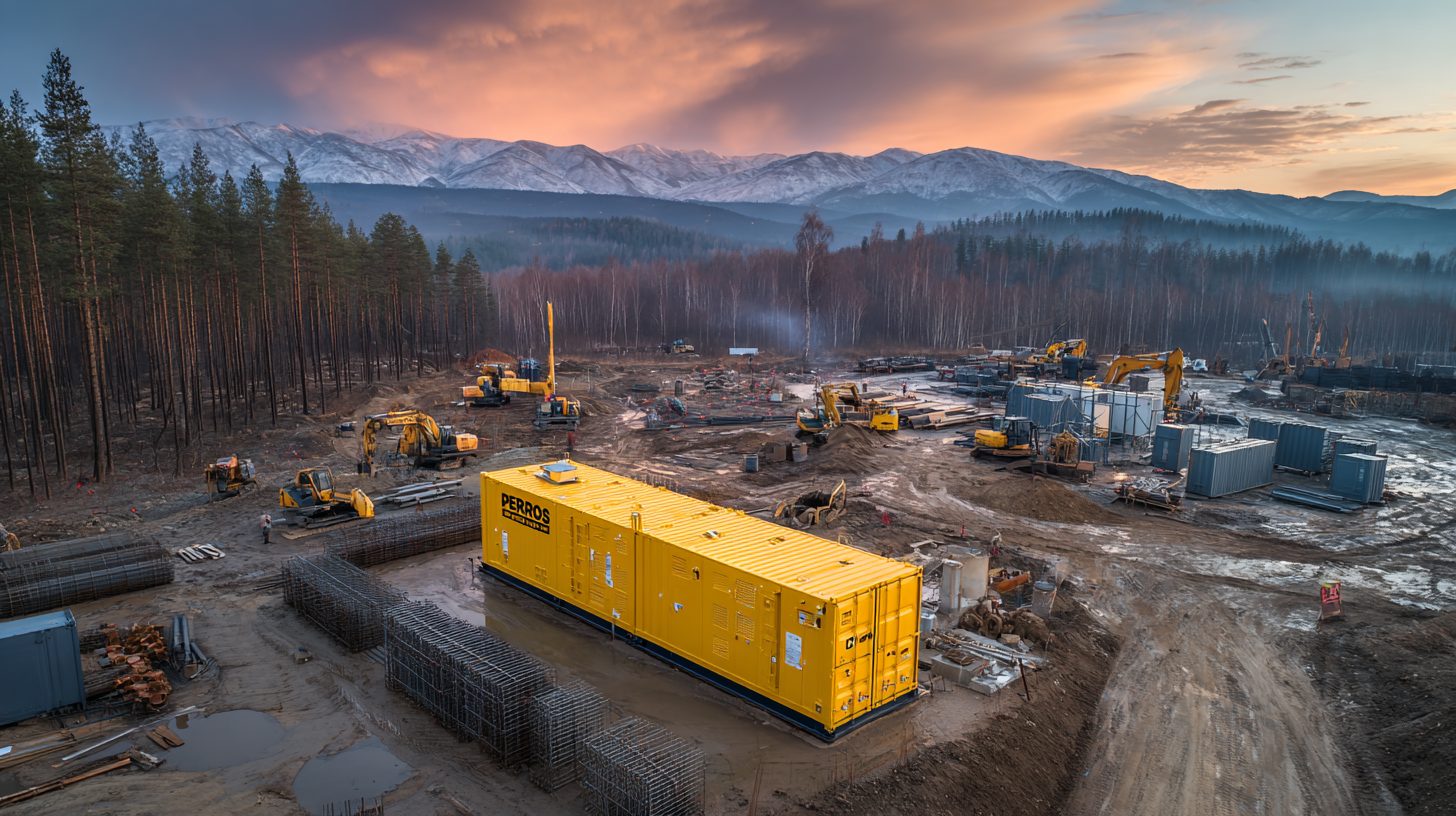 ДЭС с двигателем Perkins на стройке в Красноярском крае