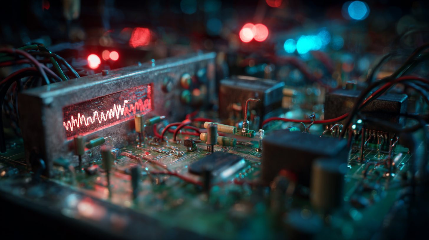 Спектр искажений в звуковом модуле из-за нестабильного питания