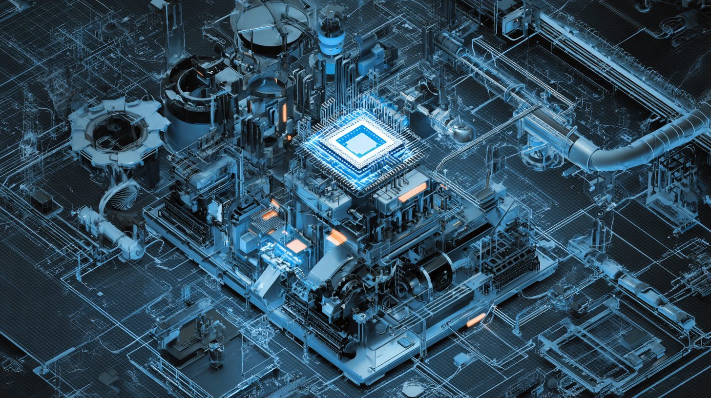 Схема промышленной системы с интерфейсной микросхемой