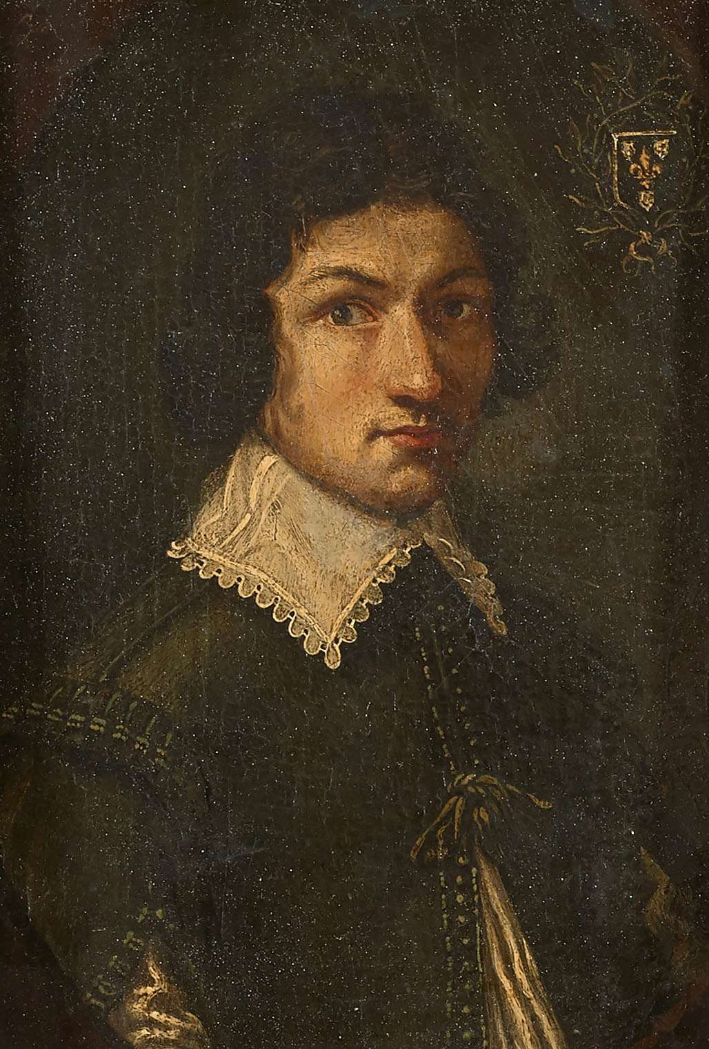 19Ecole fran?aise du XVII?me si?cle-Portrait de jeune homme en buste dans un ovale feint.jpg