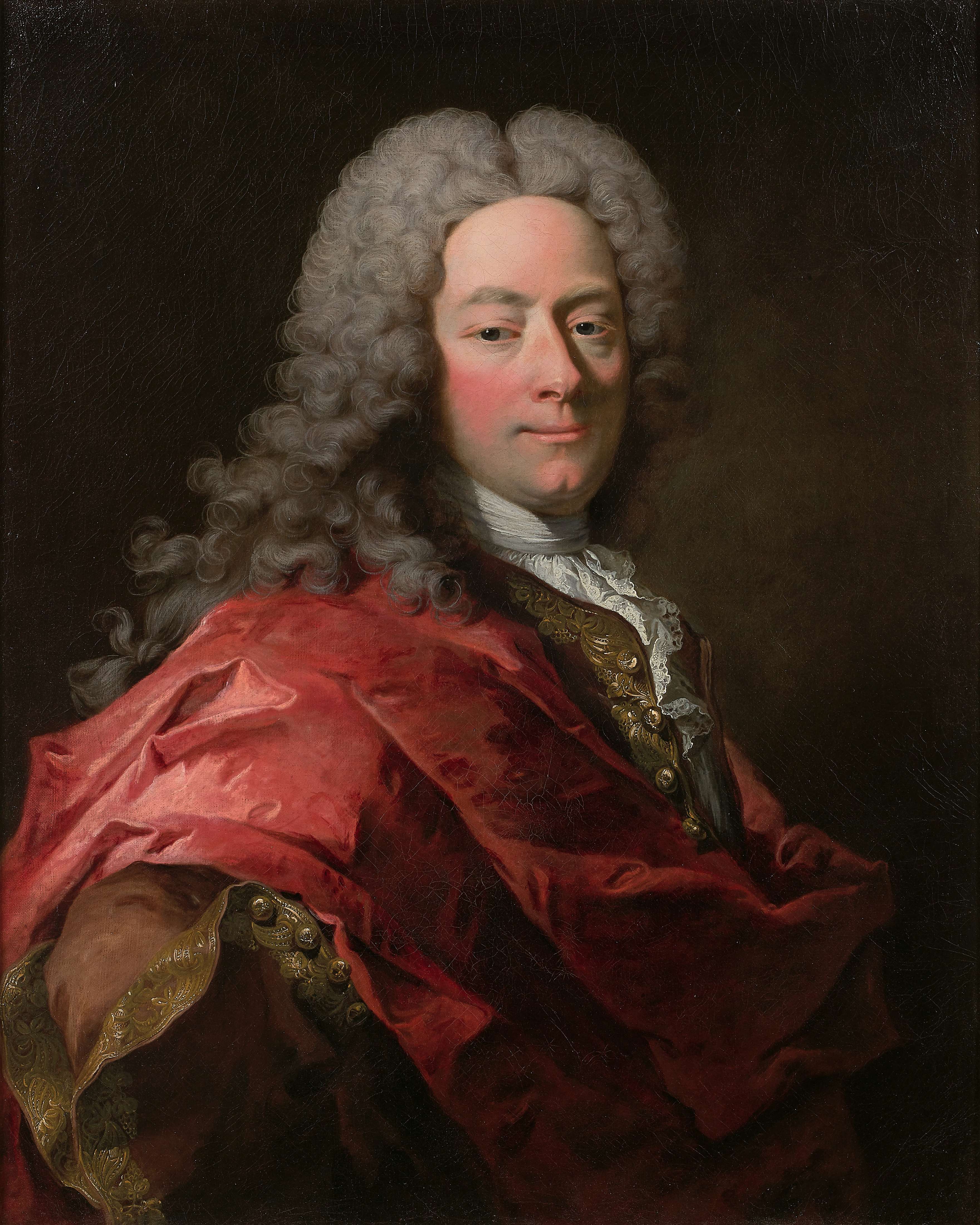 39Robert LEVRAC, dit TOURNI?RES Ifs, 1667 - Caen, 1752-Portrait d'homme au drap? rouge.jpg