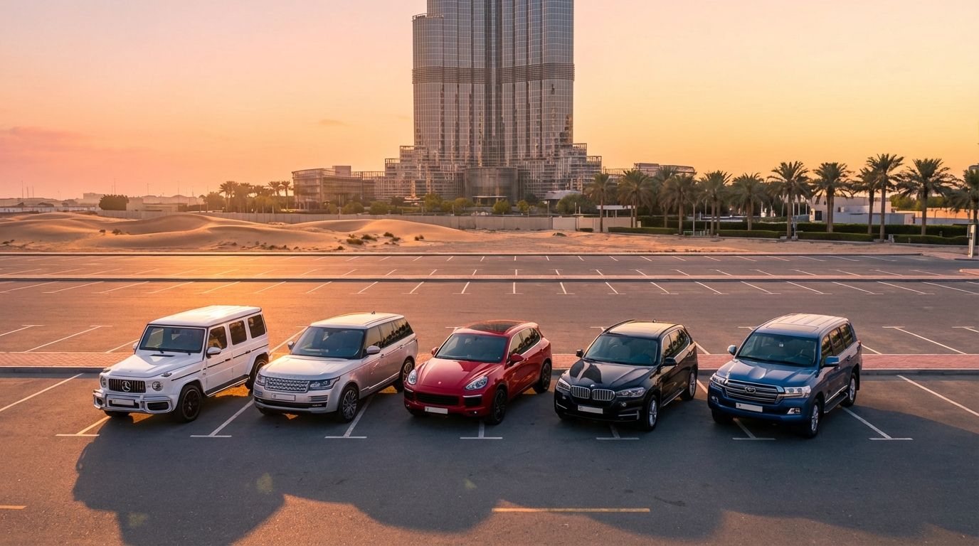 Обзор каталога популярных моделей автомобилей в ОАЭ для аренды