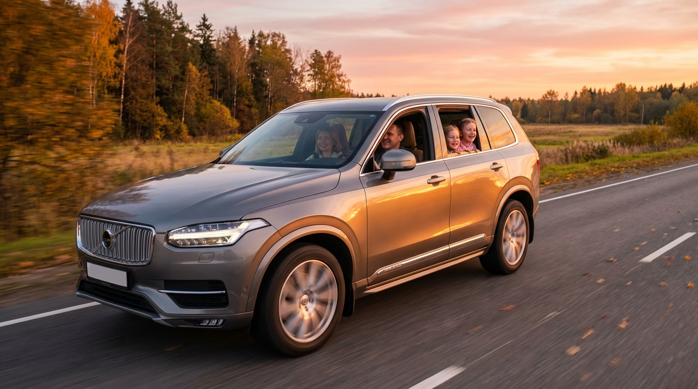 Семья на маршруте из Дубны в Петербург