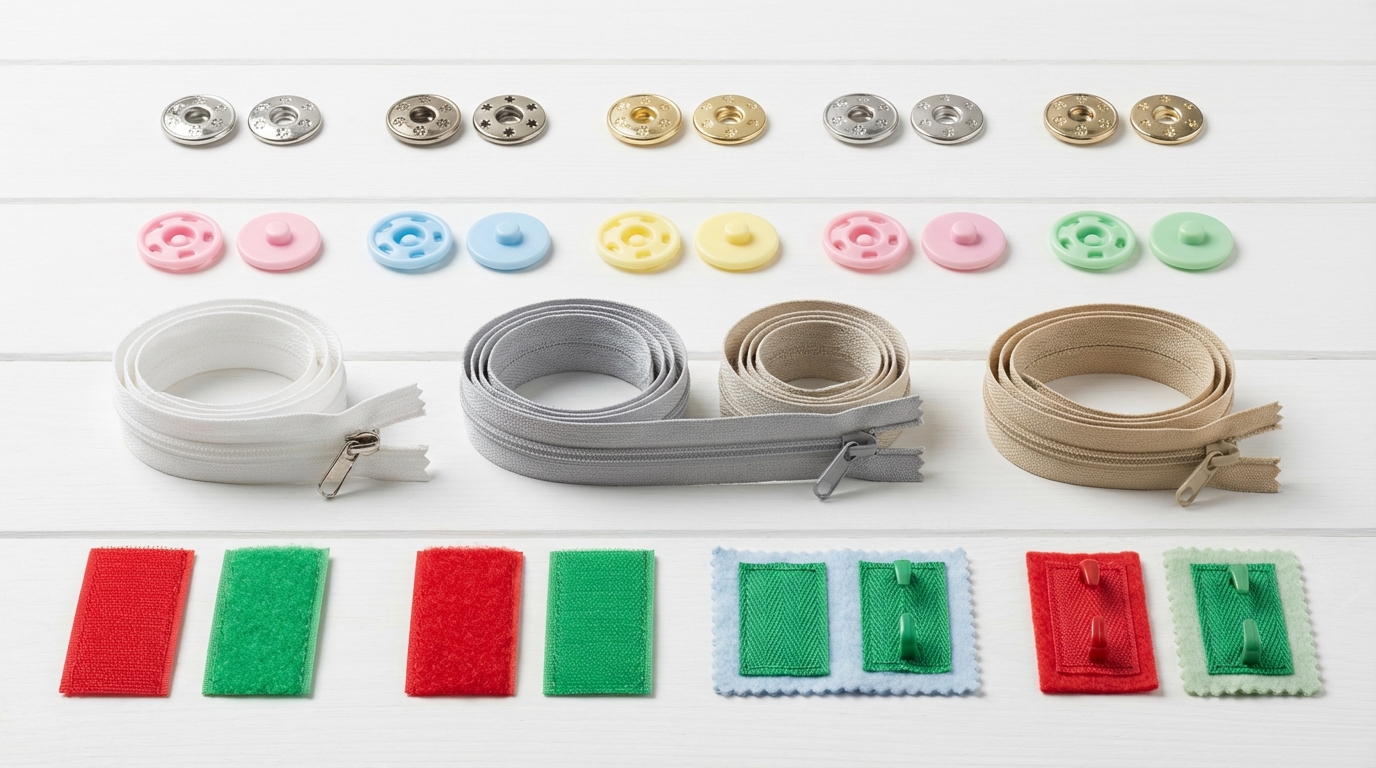 Сравнение фурнитуры разных брендов для детской одежды в таблице