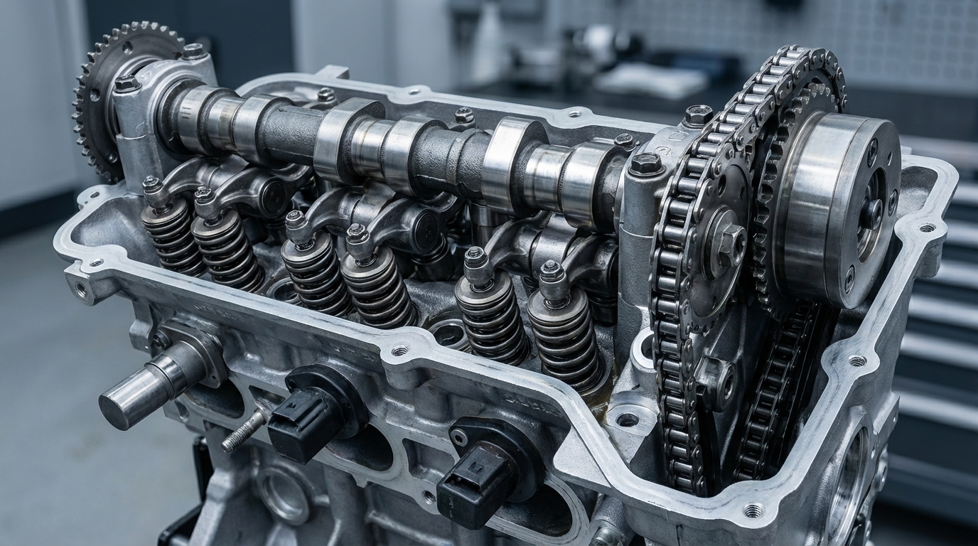 Схема газораспределительного механизма с датчиками синхронизации