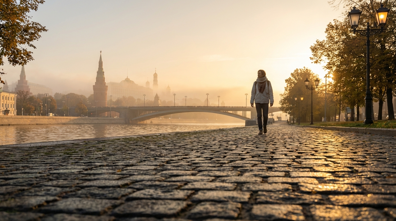 Утренняя прогулка по Москве-реке для вдохновения на рабочий день
