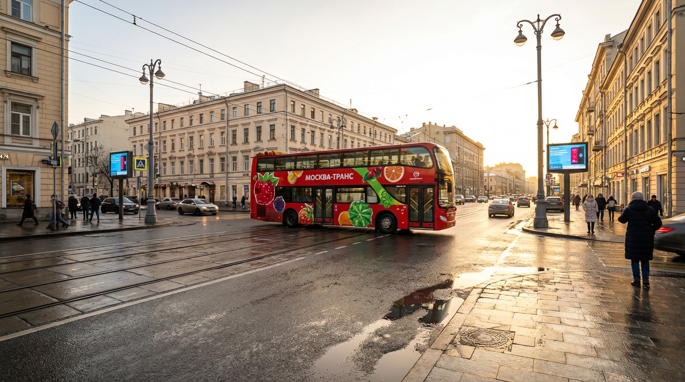 Брендированный транспорт от компании Трансреклама