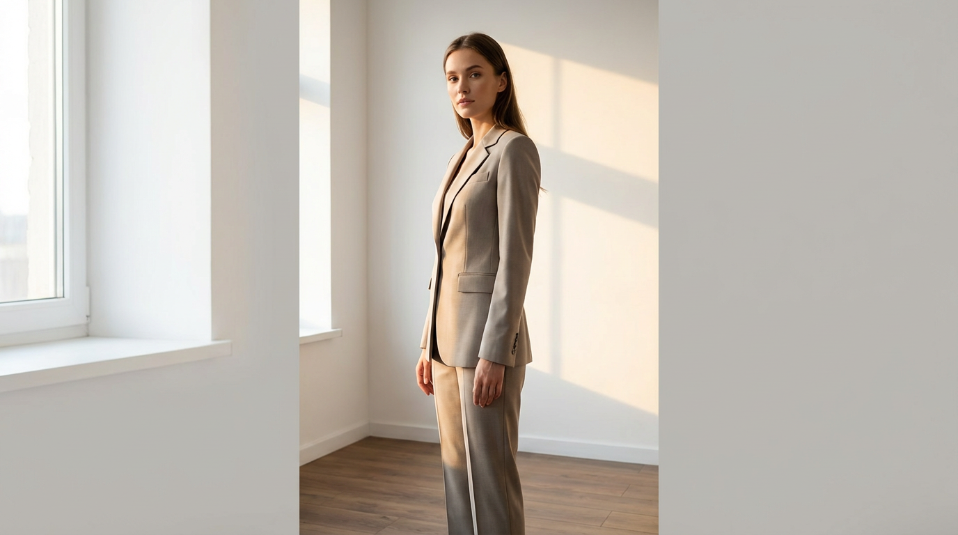 Костюм-двойка Бриз от Razely в нейтральных тонах