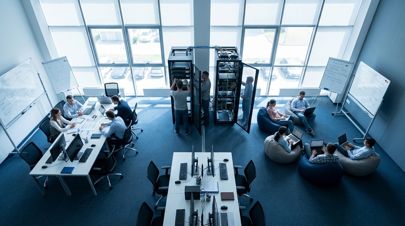 Схема этапов внедрения 1С: Комплексной автоматизации в компании