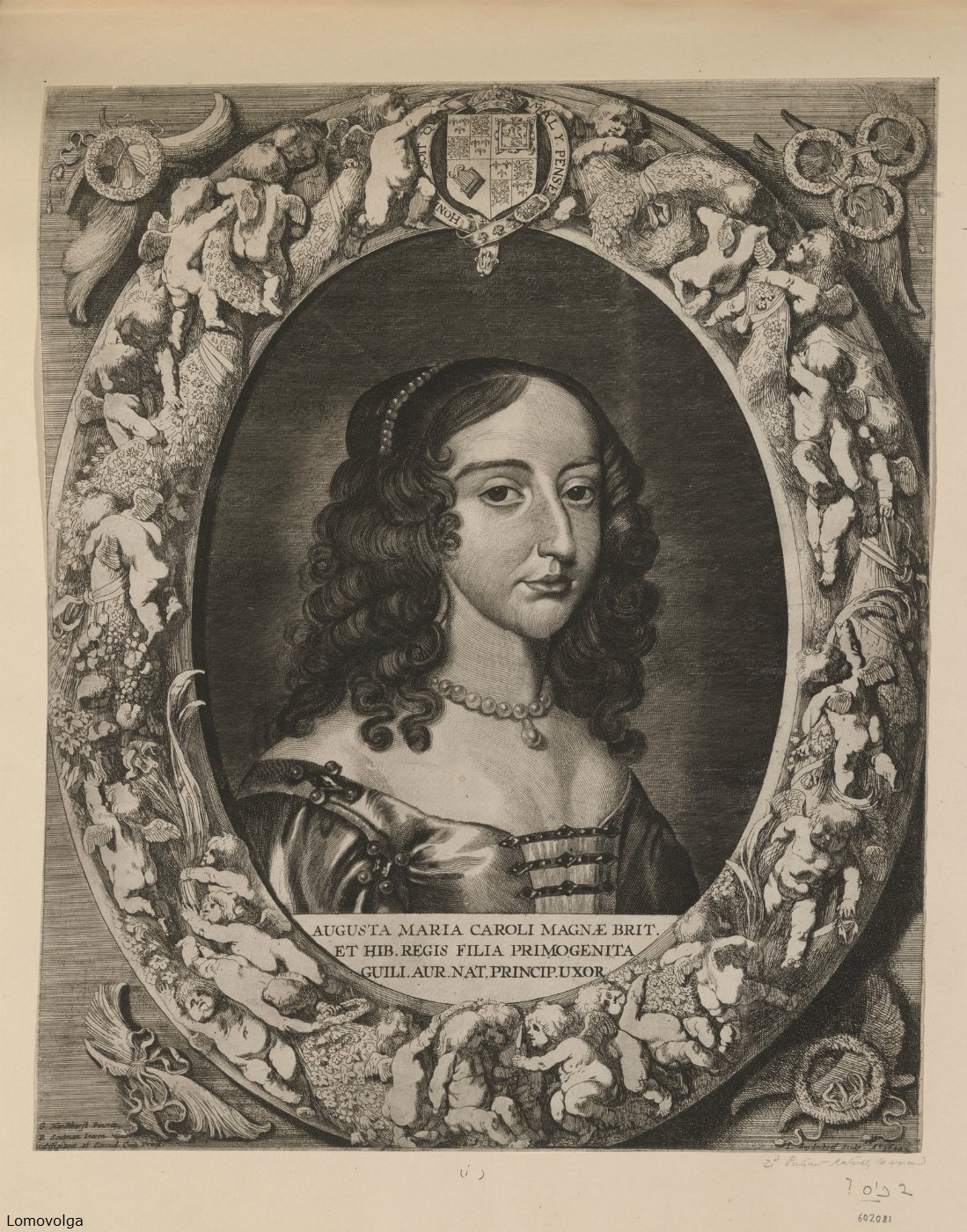 14 Jonas Suyderhoef (1613-1686) AUGUSTA MARIA CAROLI MAGNAE BRIT. ET HIB. REGIS FILIA PRIMOGENITA GUIL. AUR. NAT. PRINCIP. SPONS  c.1643-60.jpg
