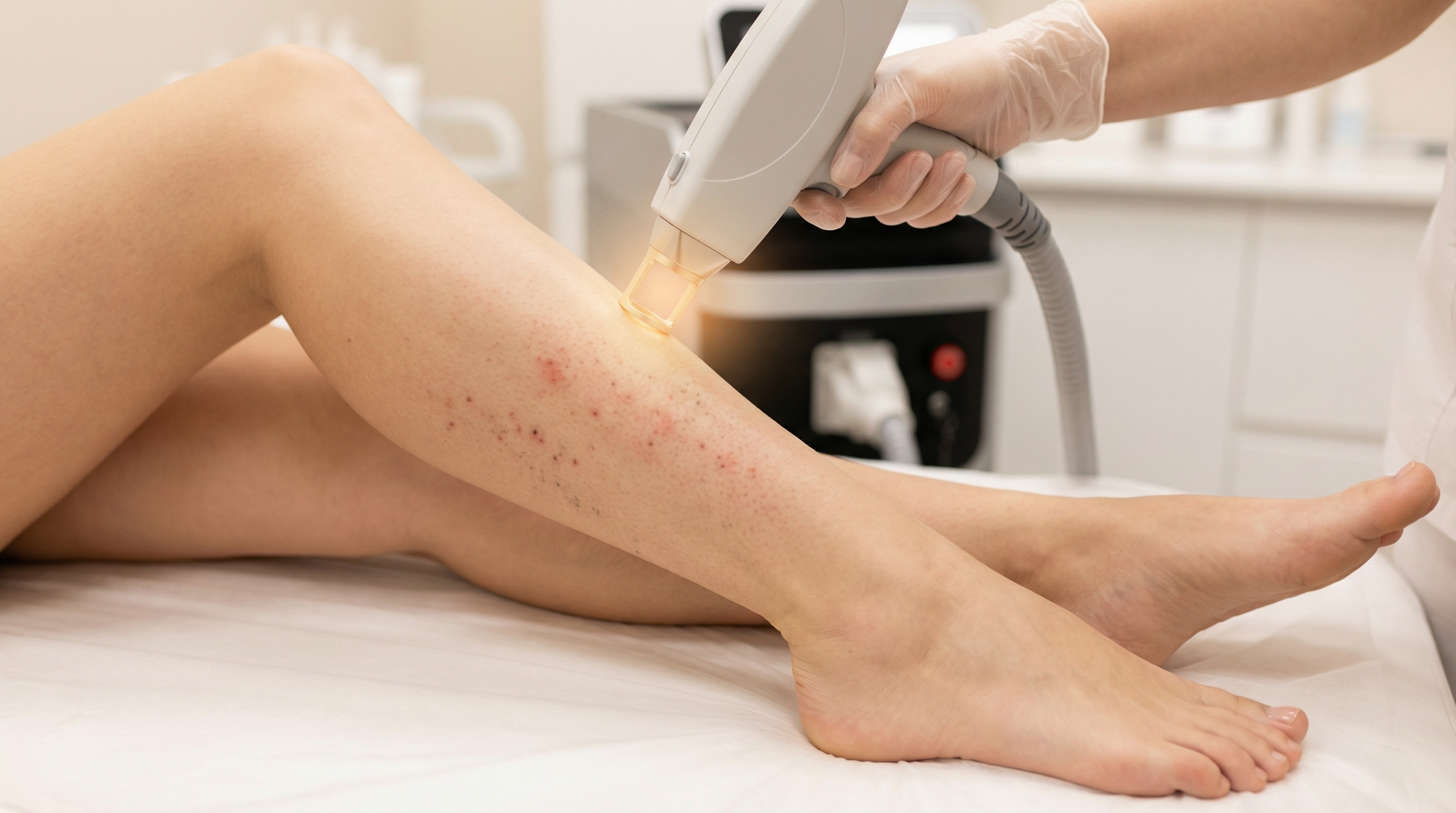 лазерная эпиляция ног процедура удаления вросших волос