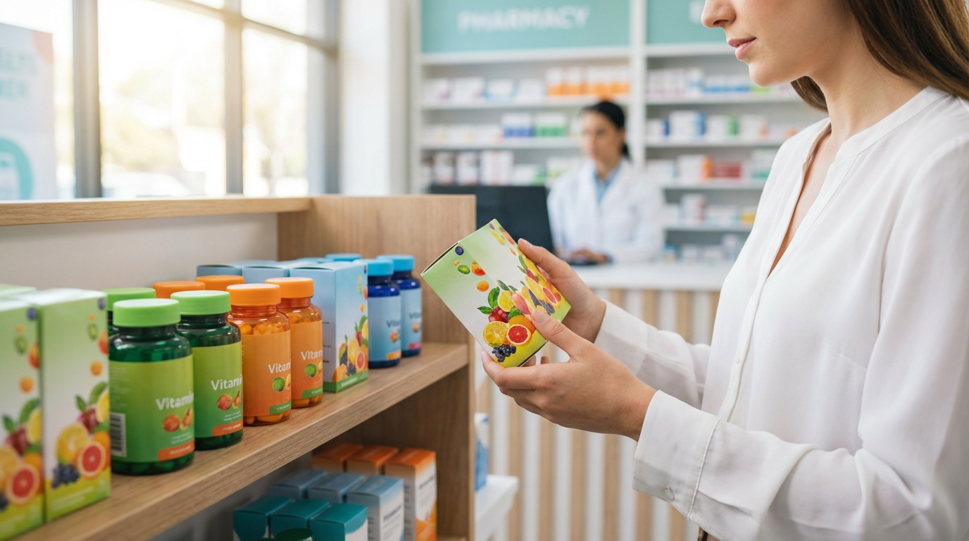 Выбор витаминного комплекса в аптеке