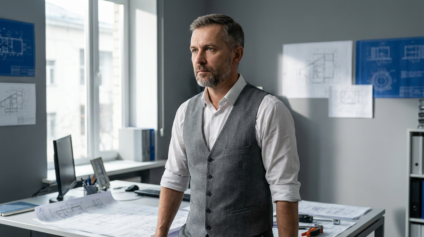 Сергей Воронин — портрет инженера в профессиональной обстановке