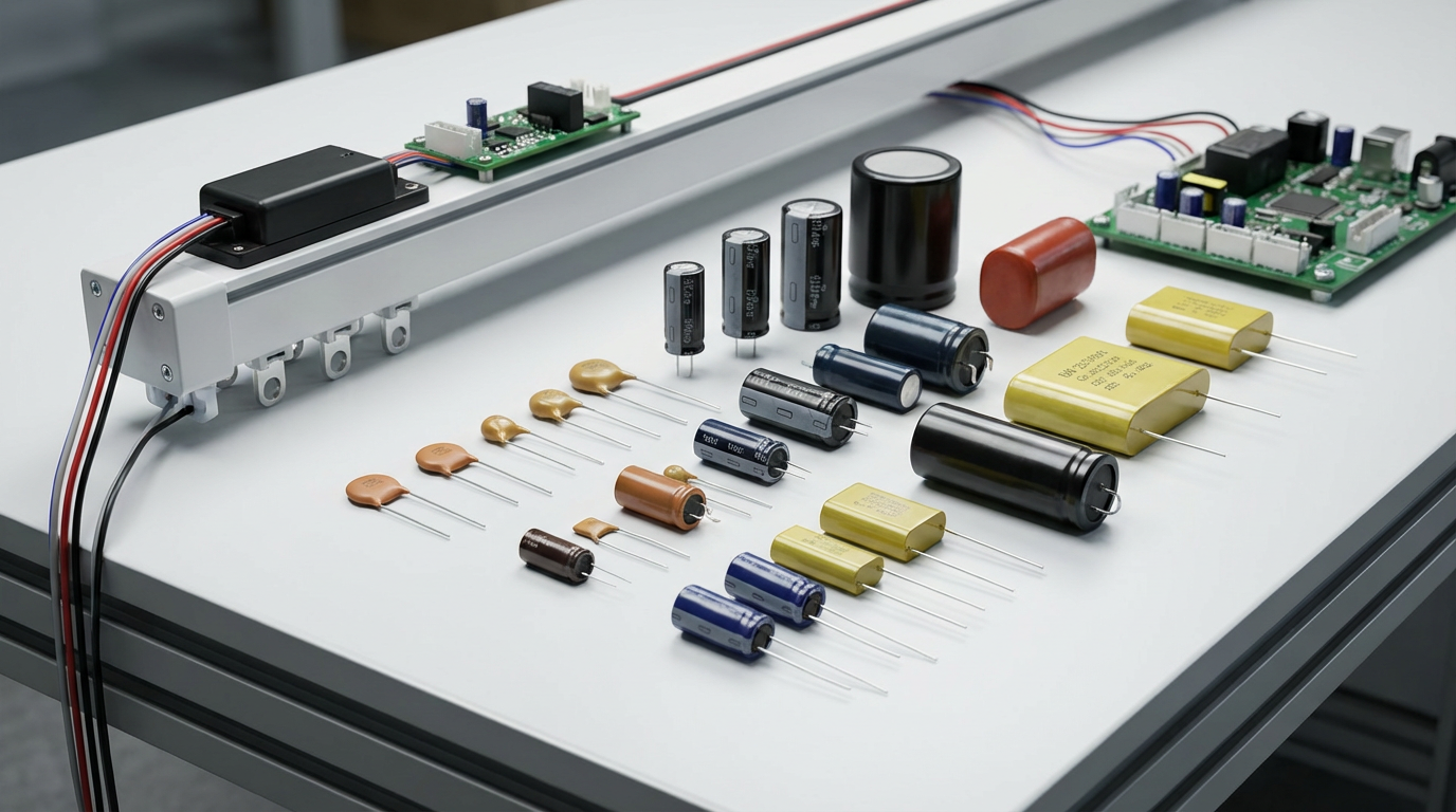 Типы конденсаторов для электрокарниз в умном доме