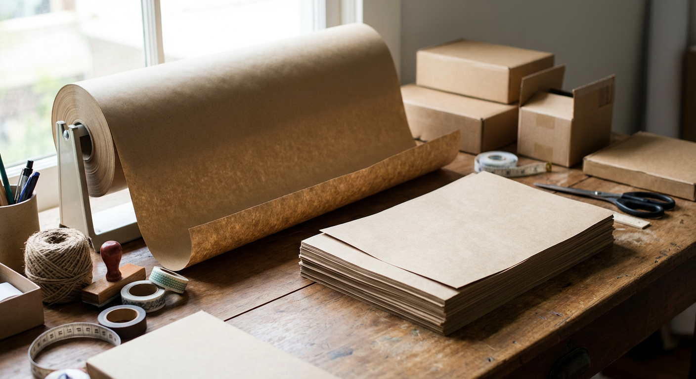 Разница между крафт-бумагой в рулонах и листовой: выбор для бизнеса и творчества