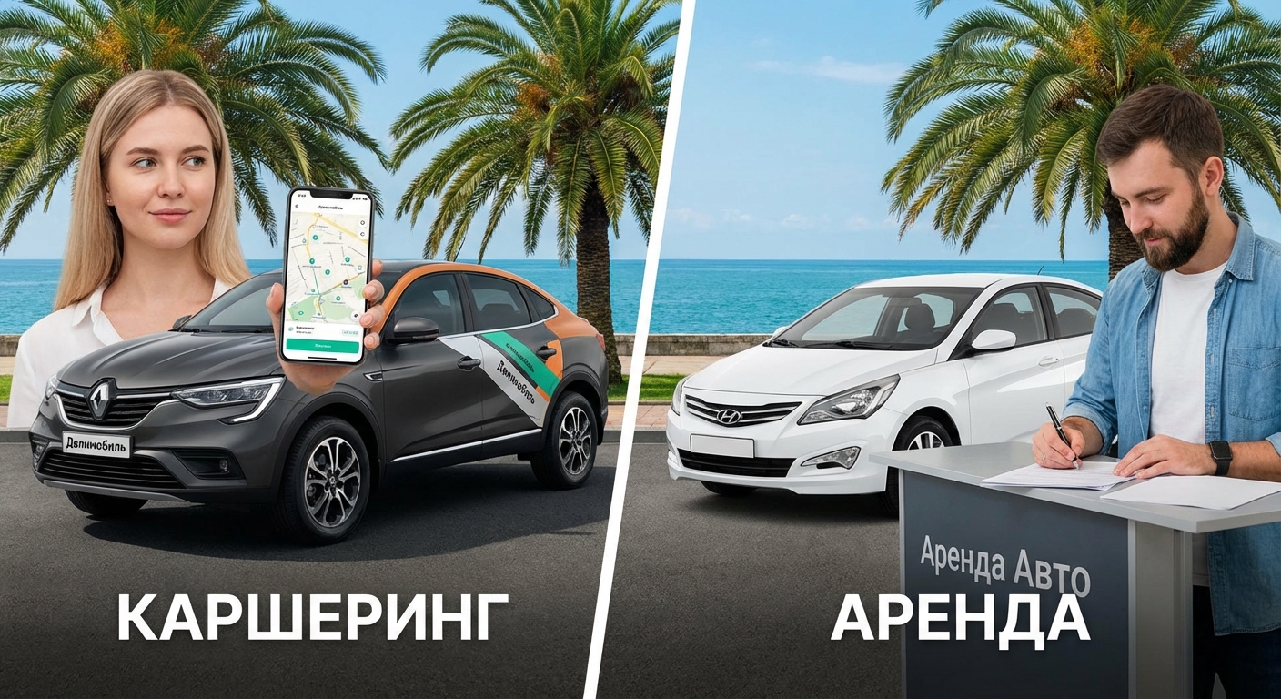 Каршеринг или аренда авто в Сочи: что выгоднее для туриста