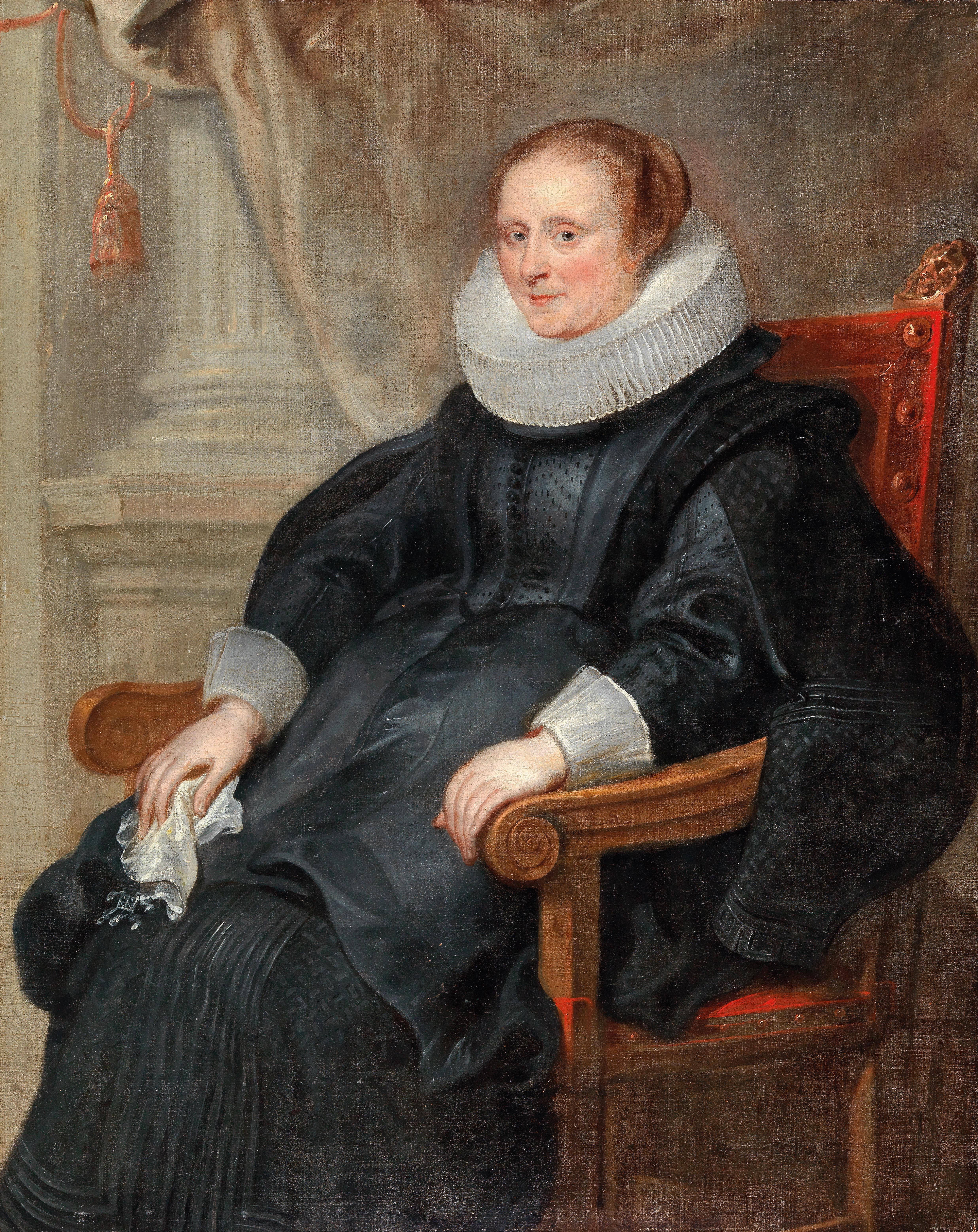 40circle-of-anthony-van-dyck-Portrait of a Lady, said to be Anna van Noort,.jpg