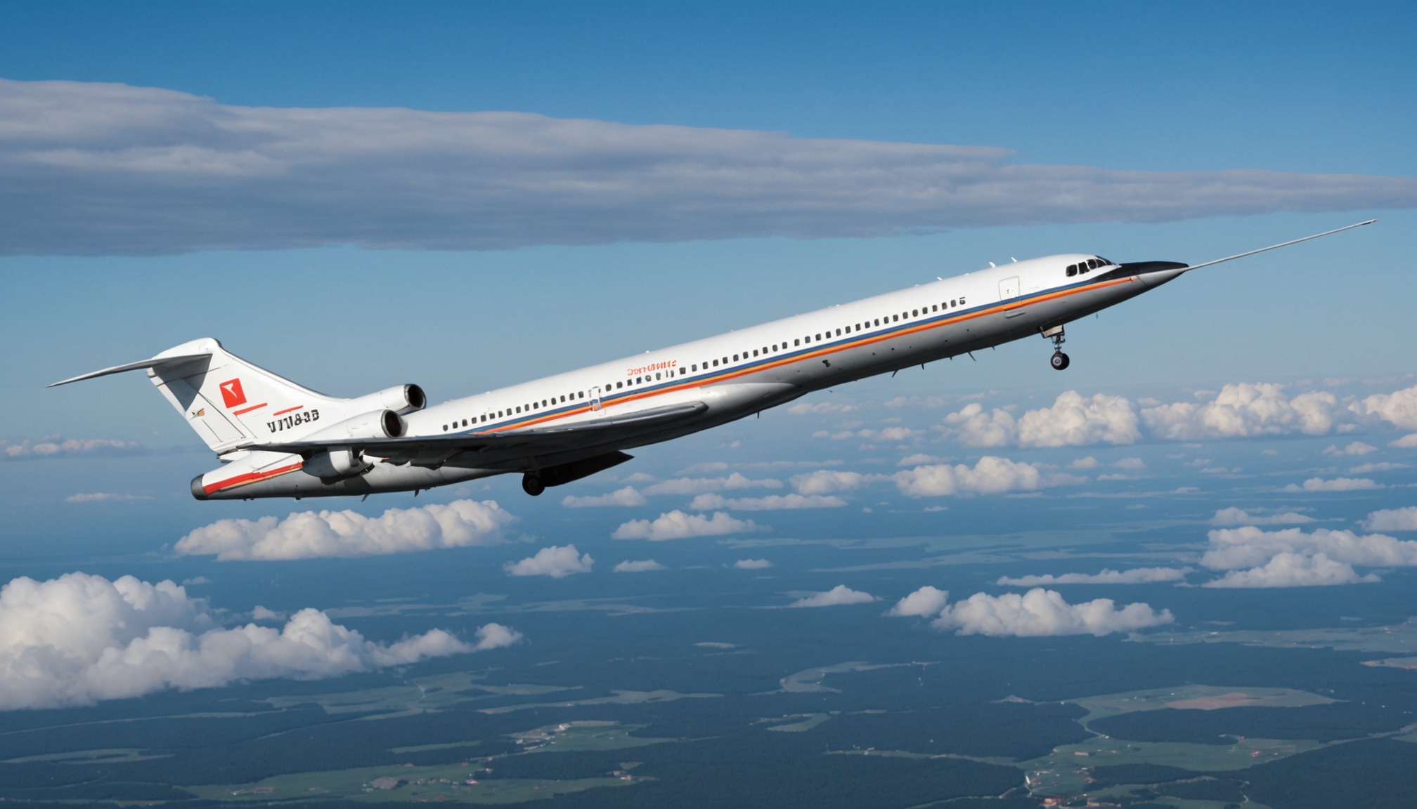 Необычный самолет с заостренным носом замечен в небе над Пермью