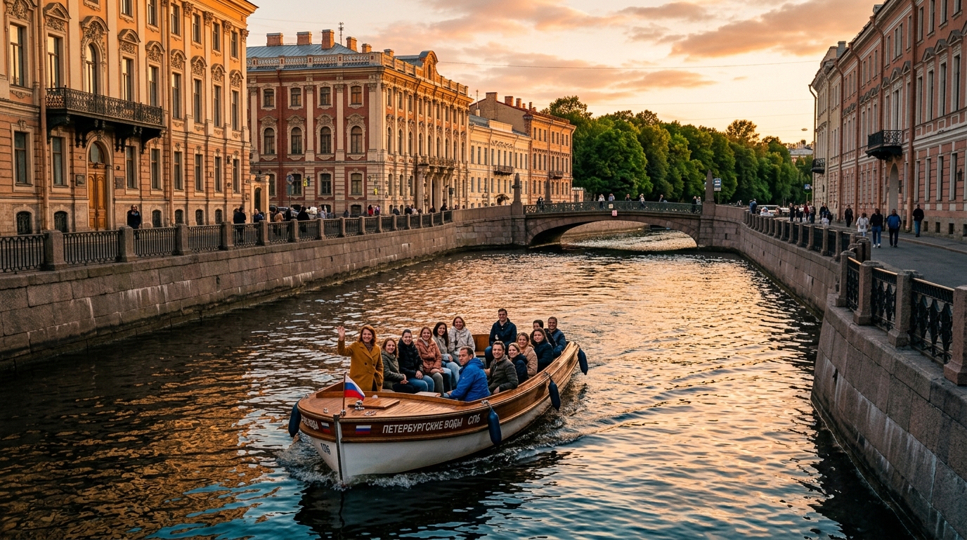 Водная прогулка по каналам Санкт-Петербурга