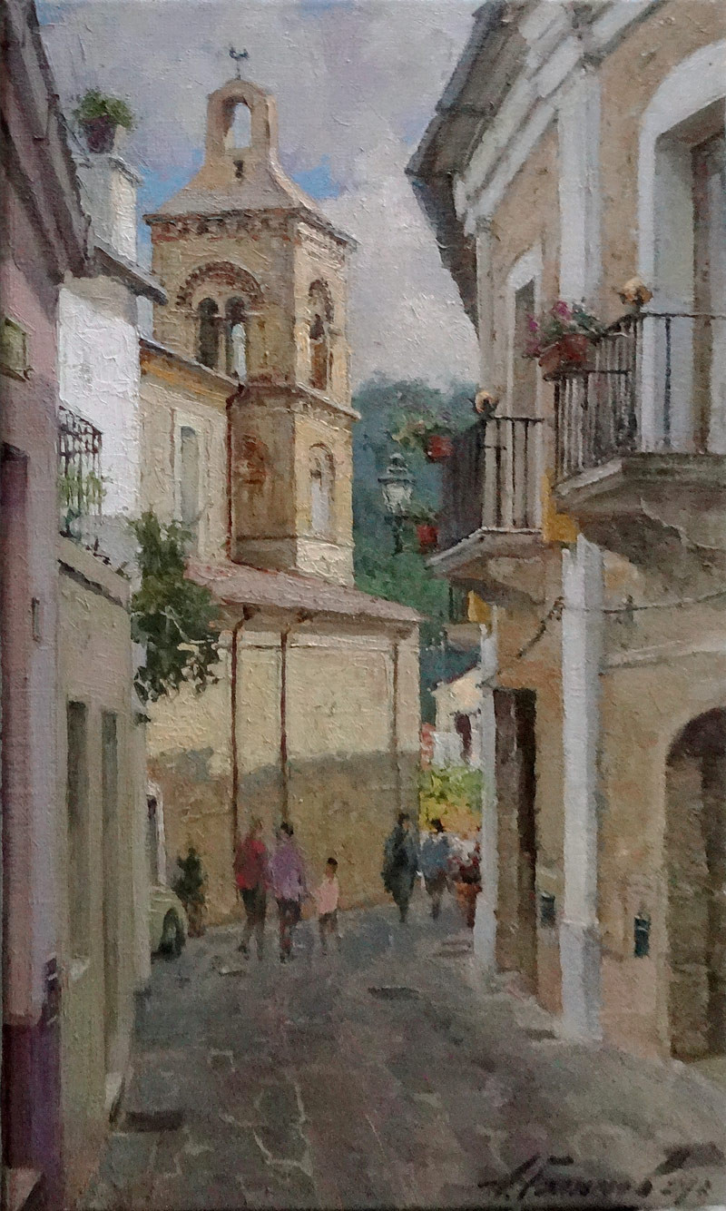 Вид на башню Церкви Матери Рокка Империале. Калабрия.jpg